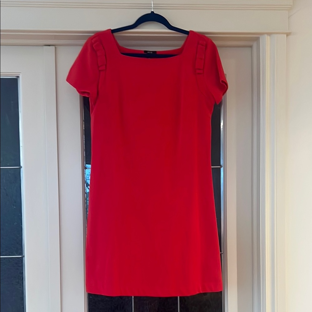 JACOB Red Knit Shift Dress Size Large
